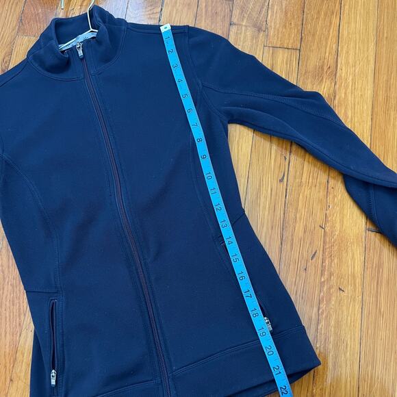 ATHLETA Womens SALUTATION JACKET Navy Blue Full Zip Size XXS - Picture 15 of 16
